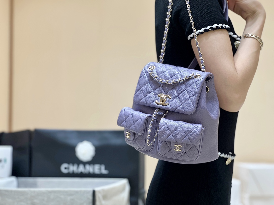 Chanel 24A duma double backpack 3860