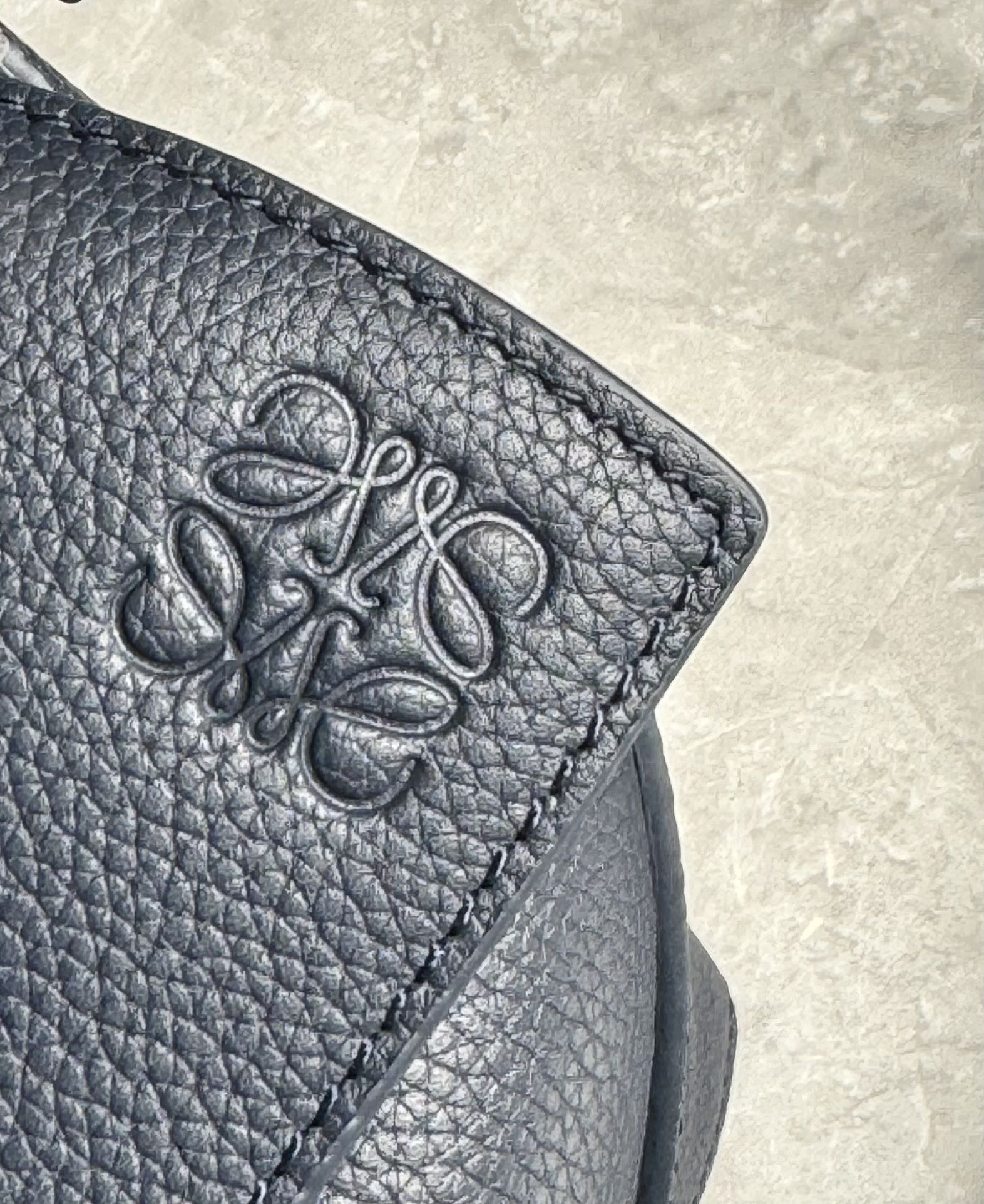 Loewe suede colorblocked zzle bag 0681