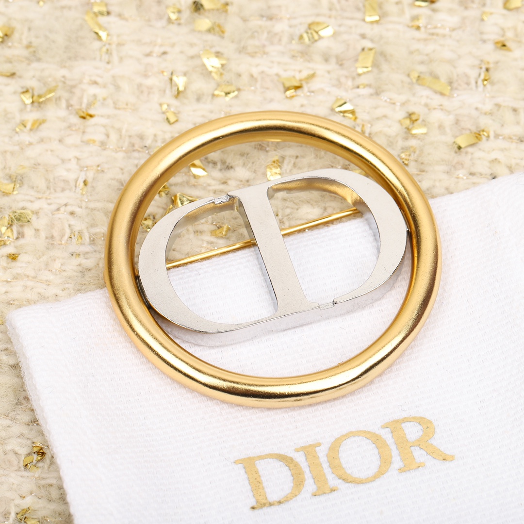 Dior CD Brooch