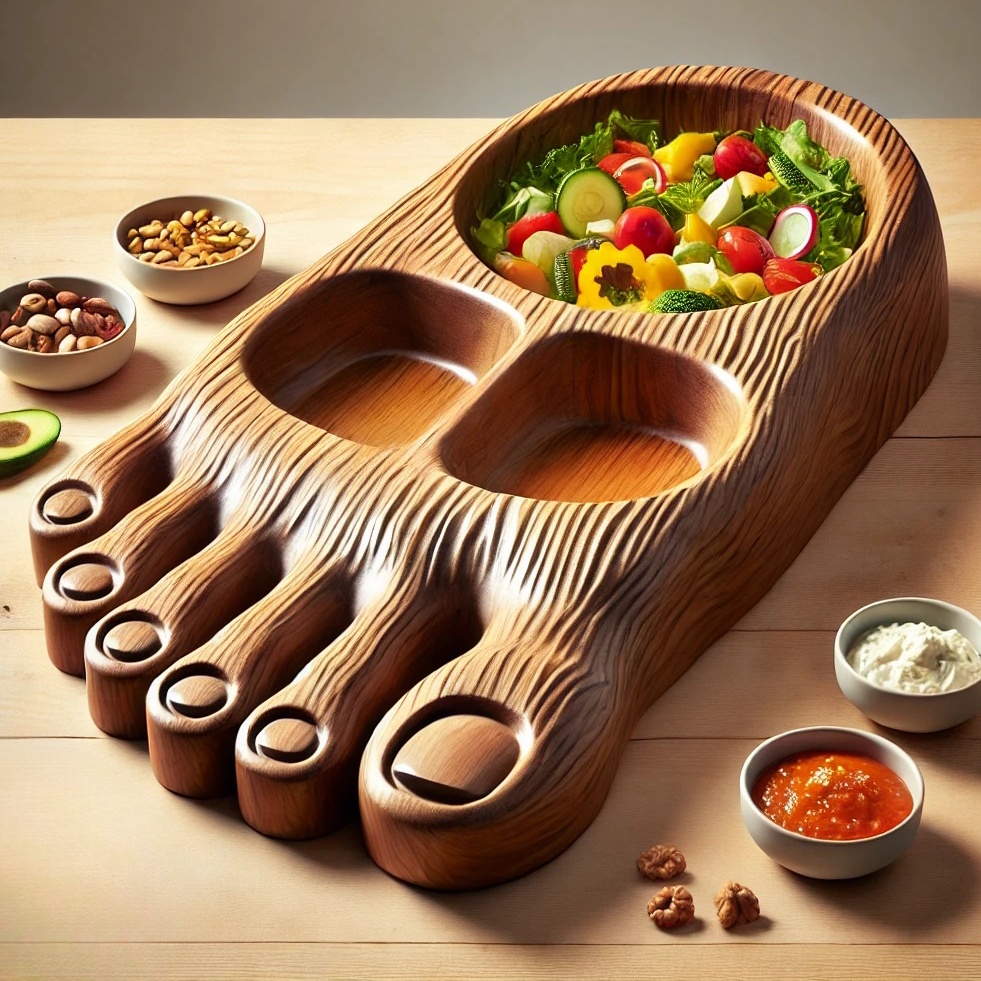Bigfoot Footprint Serving Dish Set