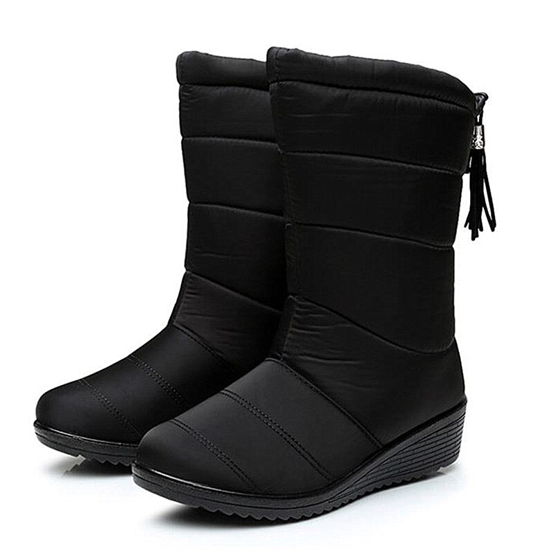 Female Warm Ankle Snow Boots Ladies Shoes Woman Winter Shoes Heels Botas Mujer