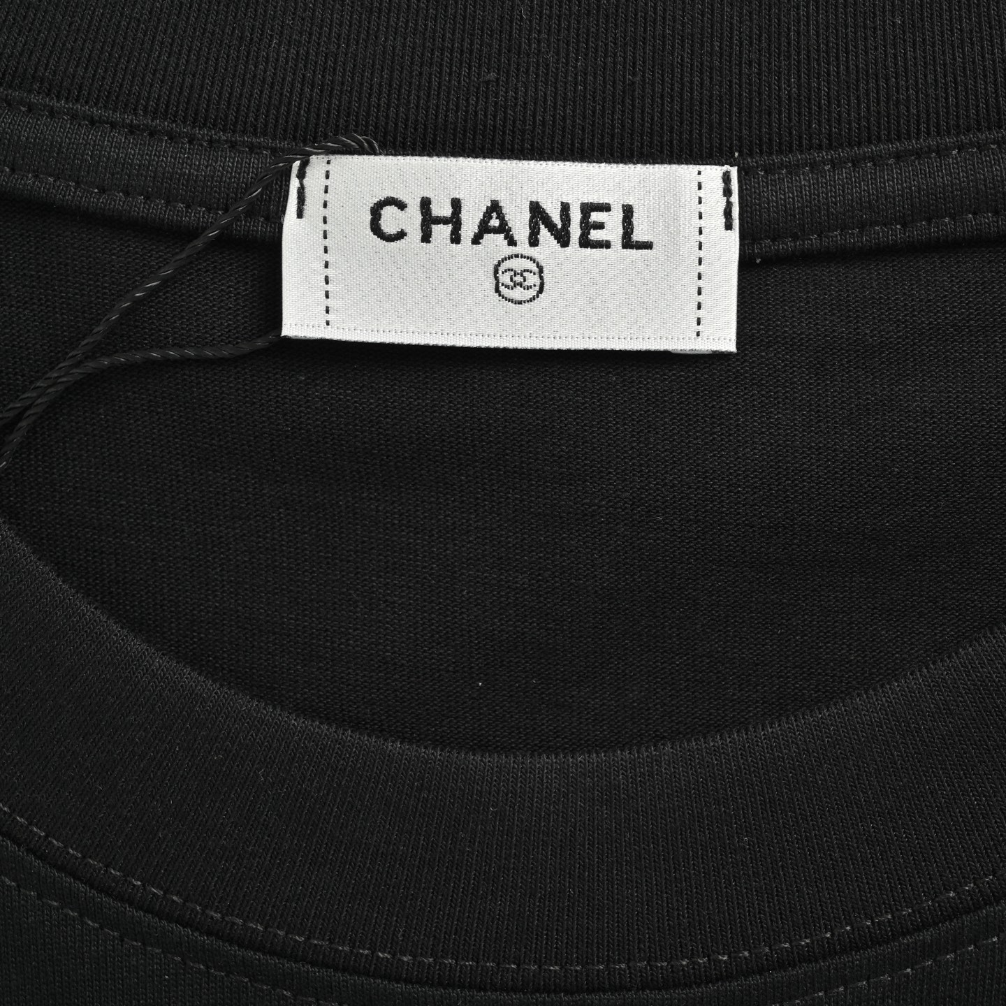 Chanel 25ss collar small logo embroidered short sleeves