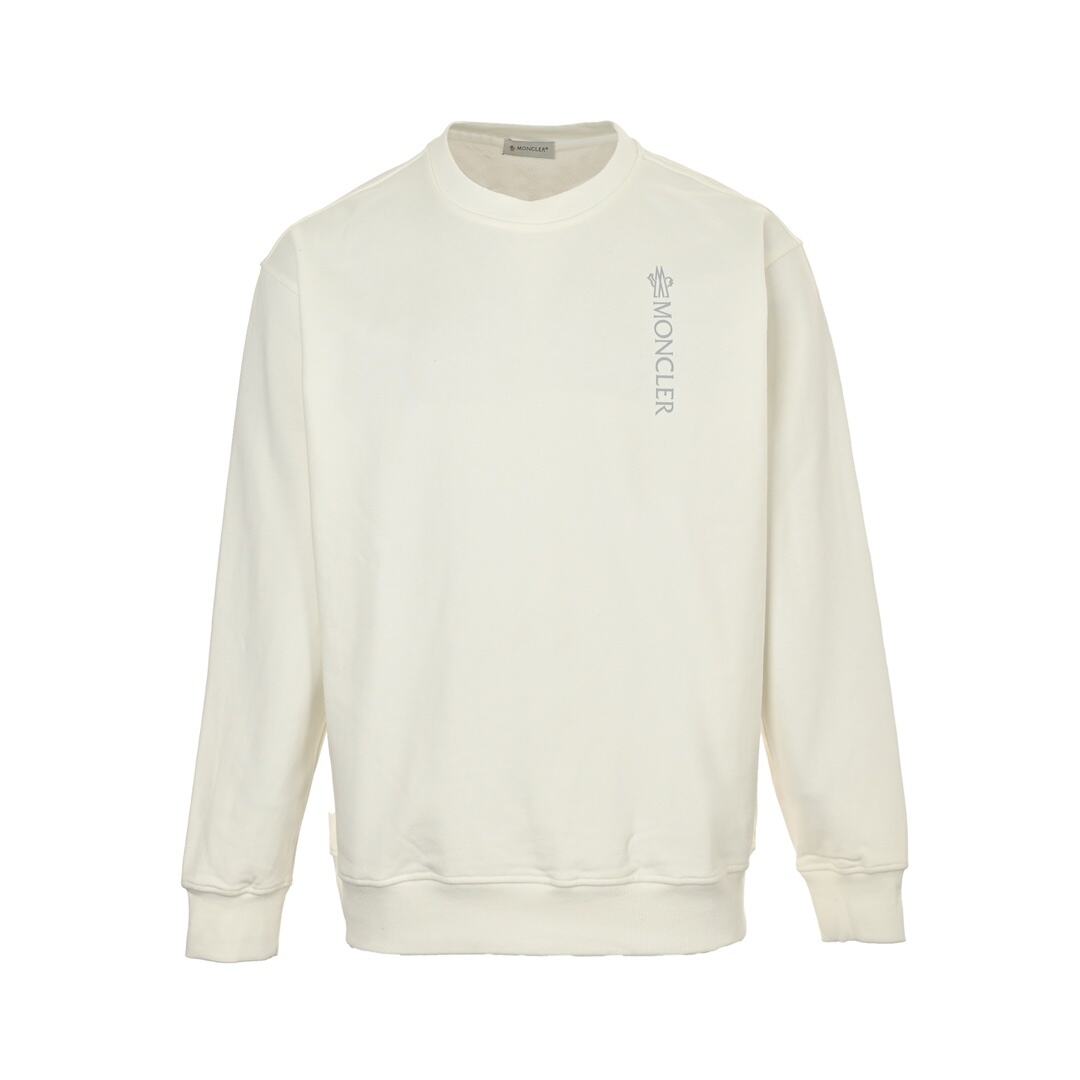 Moncler 24Fw vertical letter print crew neck sweatshirt