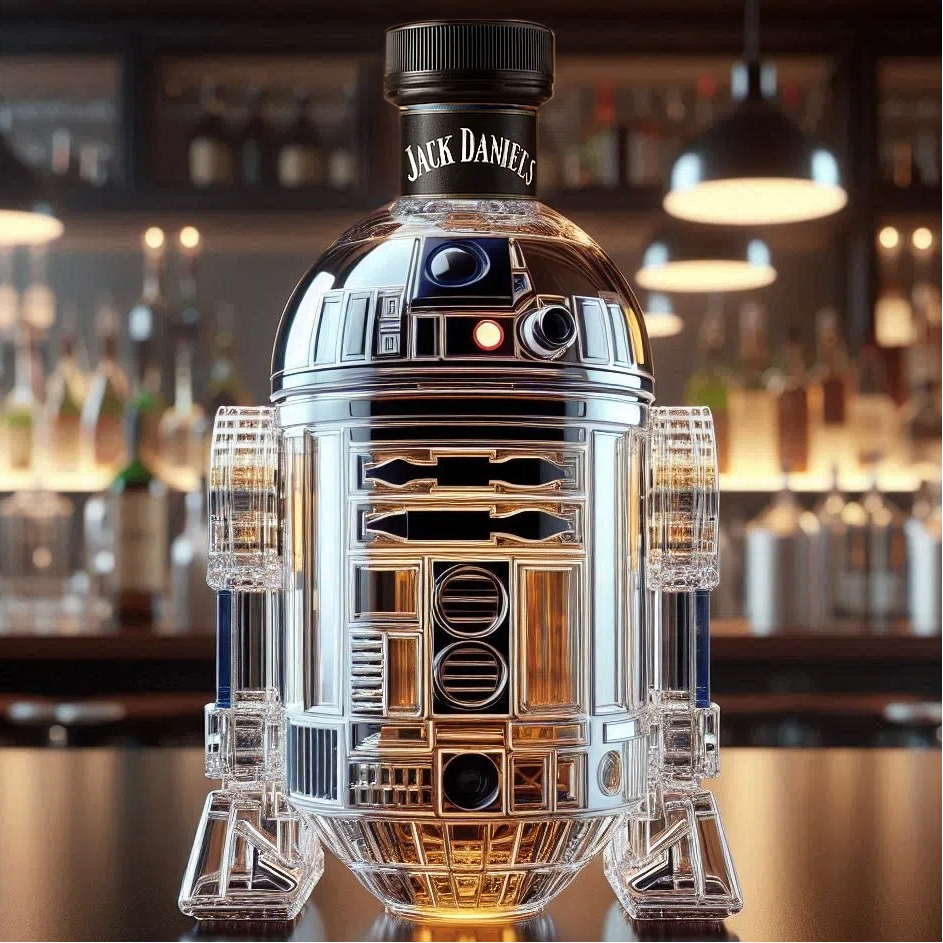 Star Wars R2-D2 Whiskey Bottle