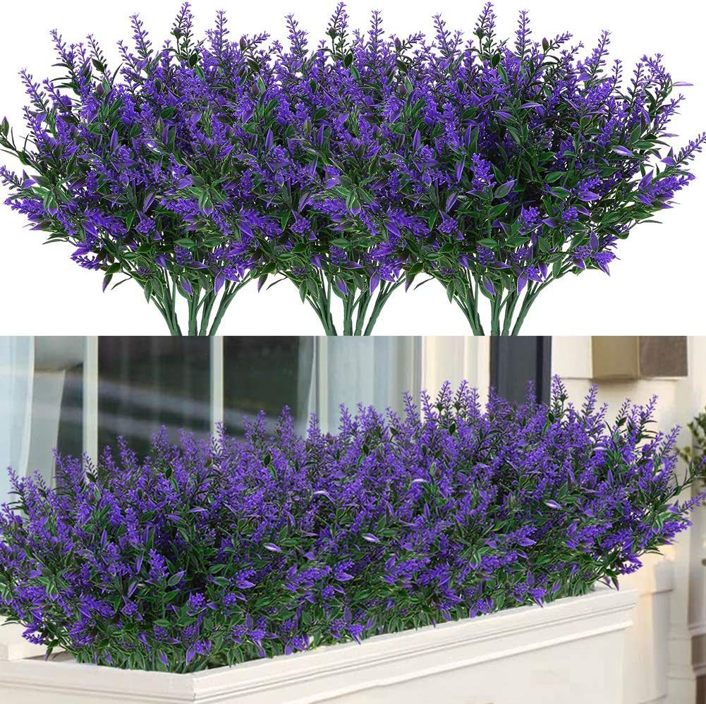 🏆Flash Sale⚡Artificial Outdoor Sunset Lavender Flowers - UV resistant, Waterproof, Windproof
