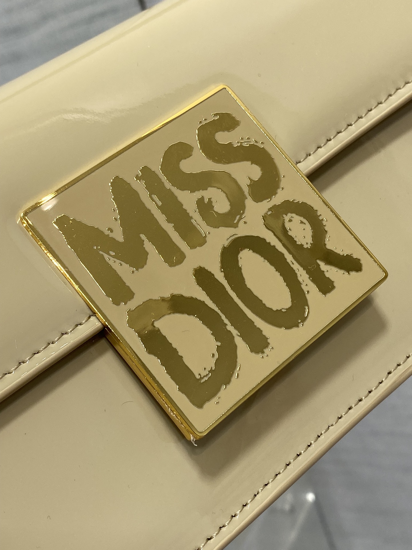 Dior Autumn Winter Series Miss Patent Leather Bag