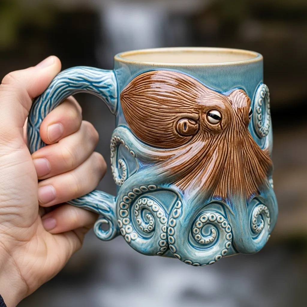 Drinking with the Sea Sea Animal Ceramic Mug