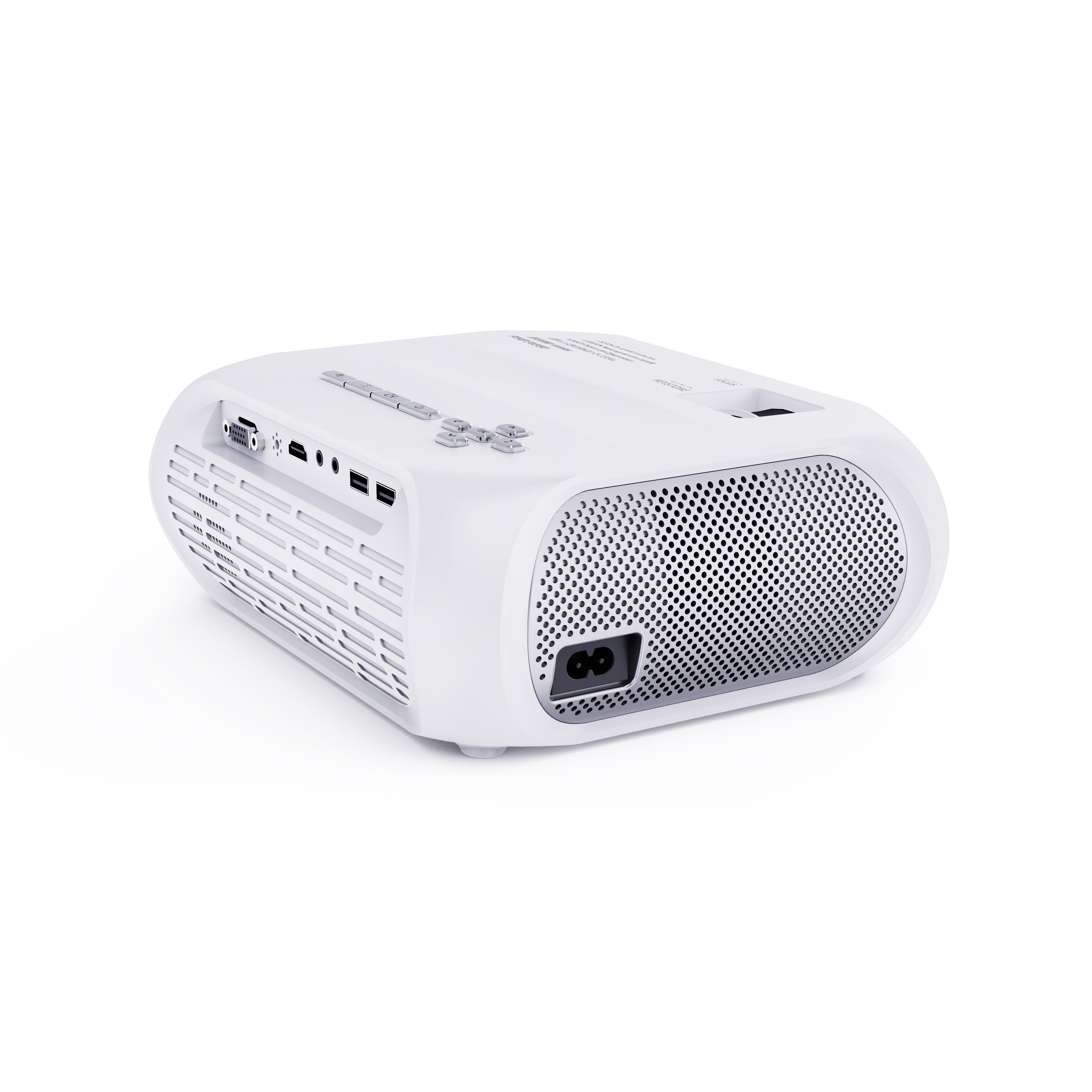 1pc Ultra Clear Large Screen Projectors 2022 Upgrade 4K Video Projectors, 50000 Hour Multimedia Home Theater Movie Projectors, Compatible With Full HD 1080P HDMI, VGA, USB, AV, Laptops, Smartphones