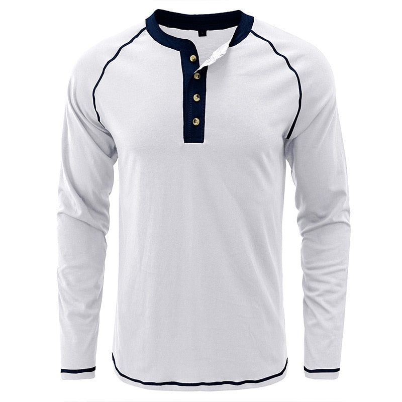 men's Henley Collar Shirt