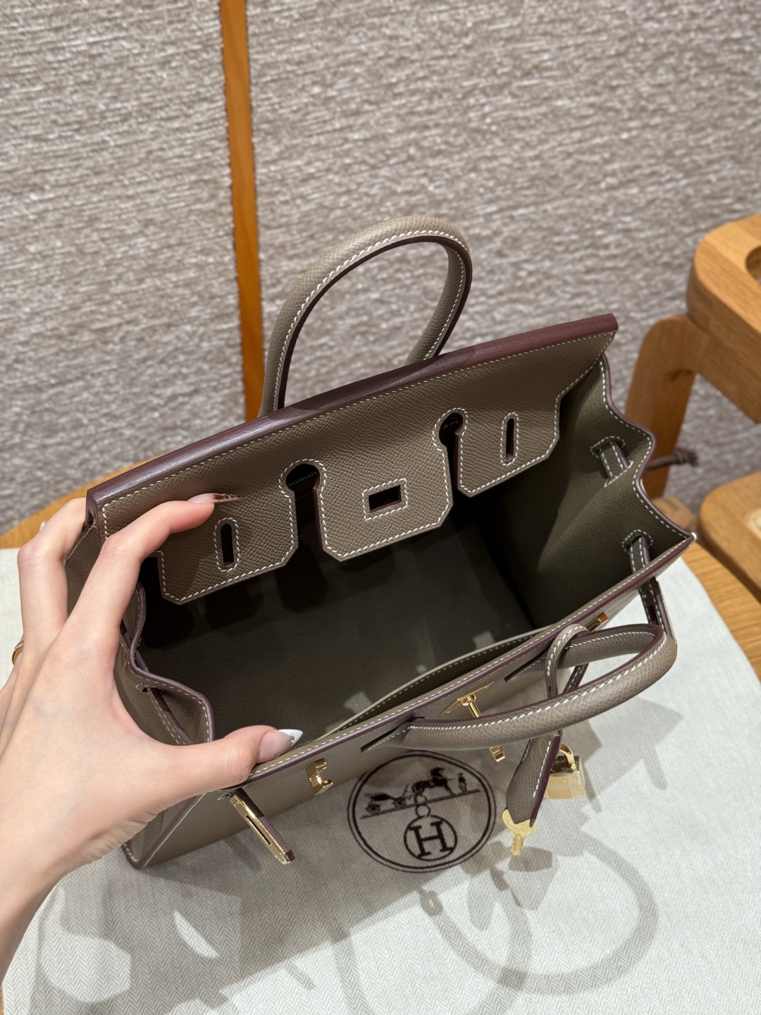 Hermès Birkin 18Etoupe Handbag (Handmade to Order)