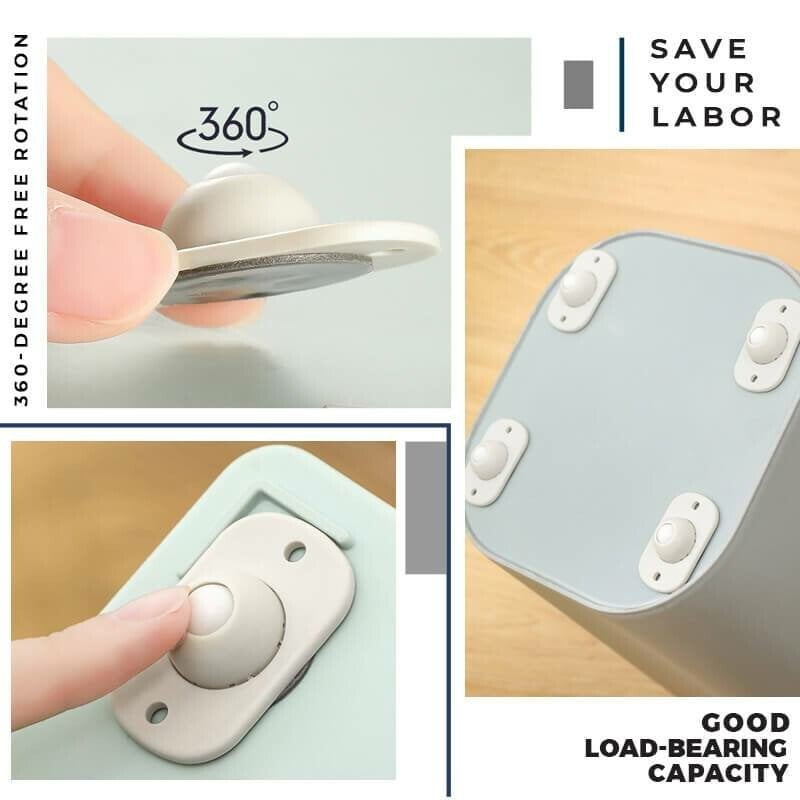 🔥Last Day 50% OFF🔥Paste Type Universal Pulley🔥BUY 3 SET GET 2 SET FREE(20 PCS)