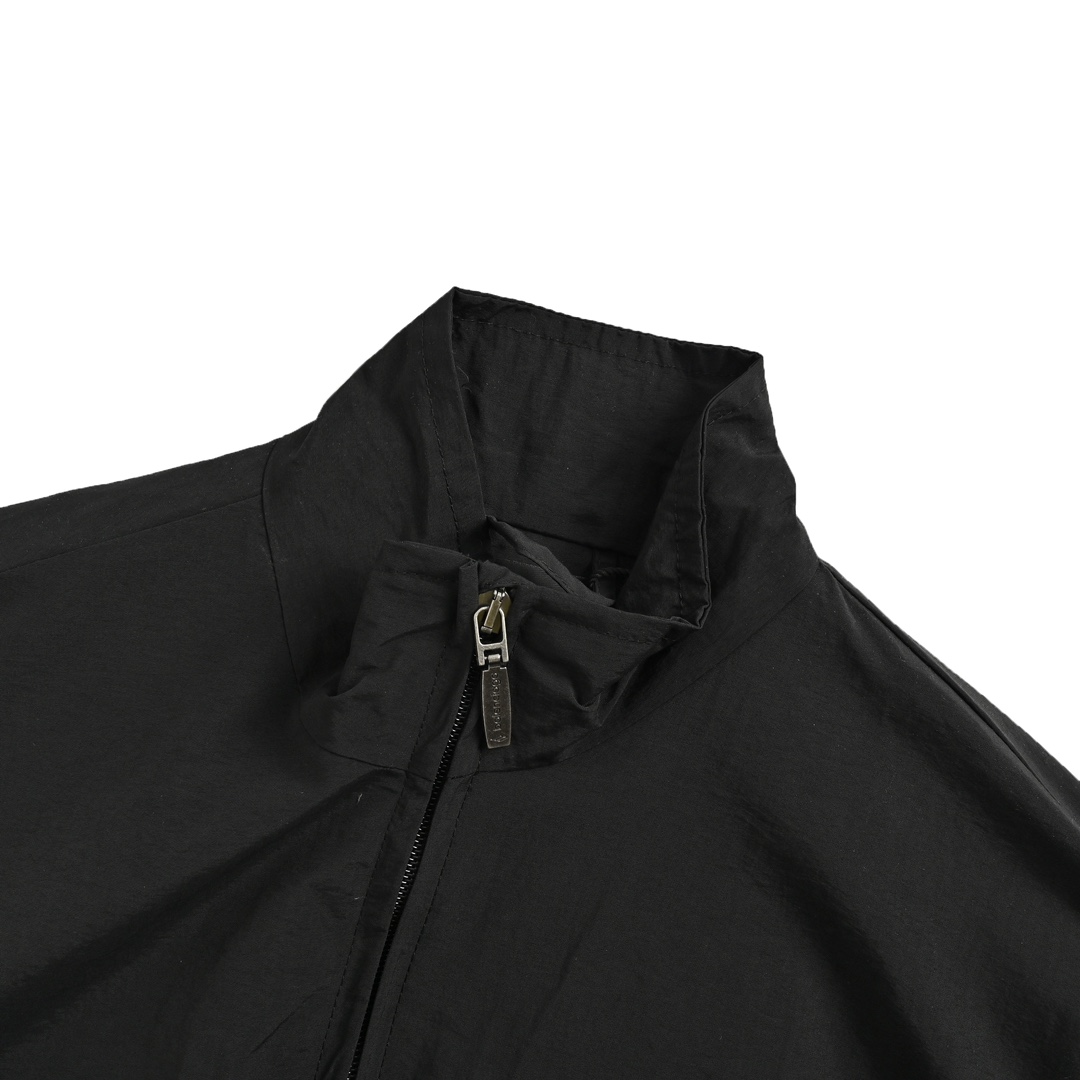 Balenciaga 24Fw fuzzy letter print windbreaker jacket
