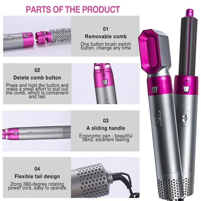 (🔥Last Day Promotion-SAVE 50% OFF)-5 in 1 Professional Styler