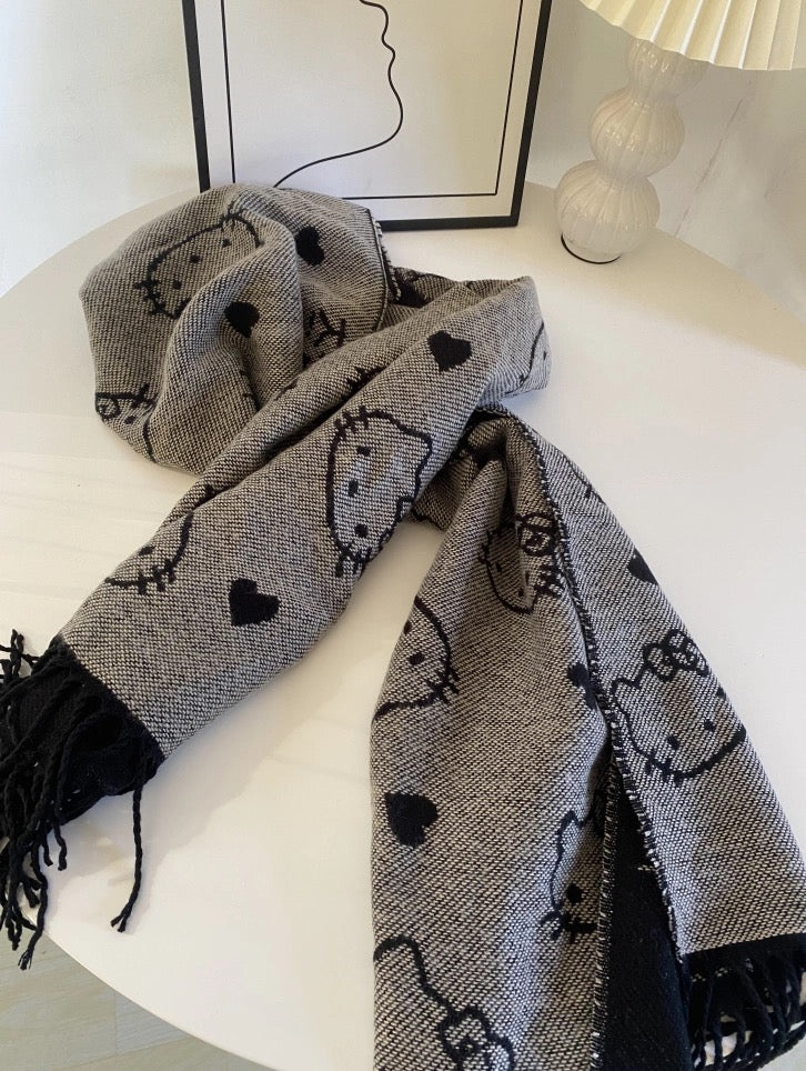 KT Women's Fashion Long Shawl  Winter Warm Lattice Large Scarf