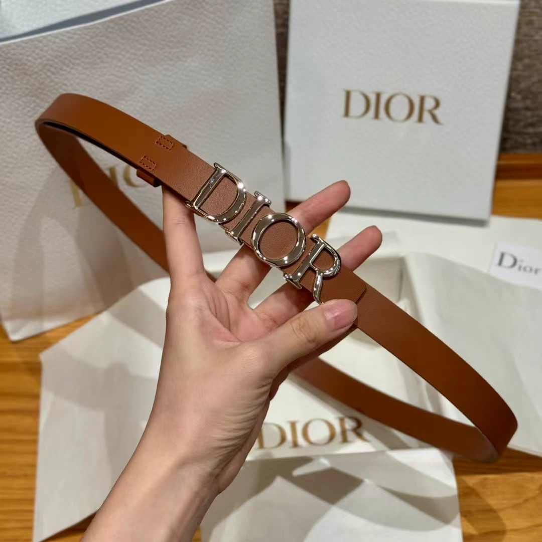 Dior Cowhide Women's Belt 2.0CM Width