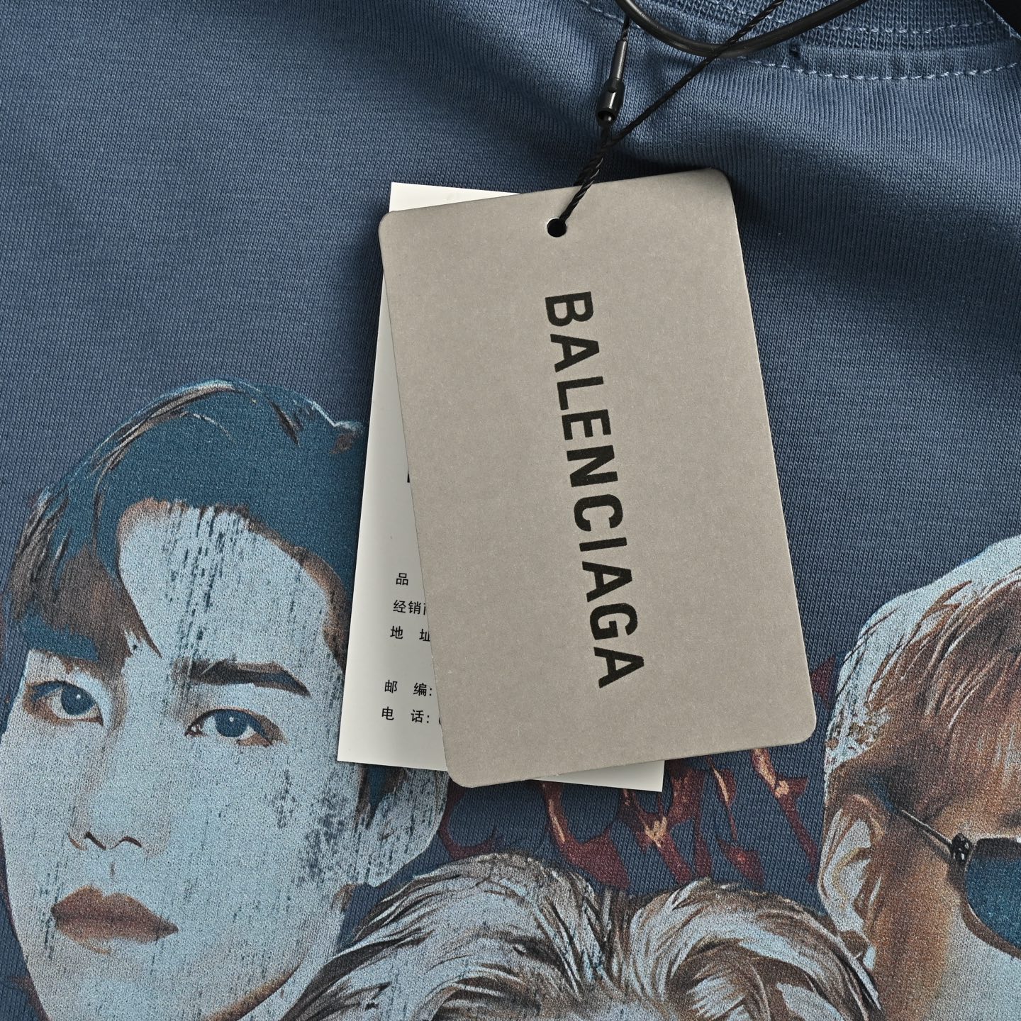 Balenciaga PP krit round neck short sleeves