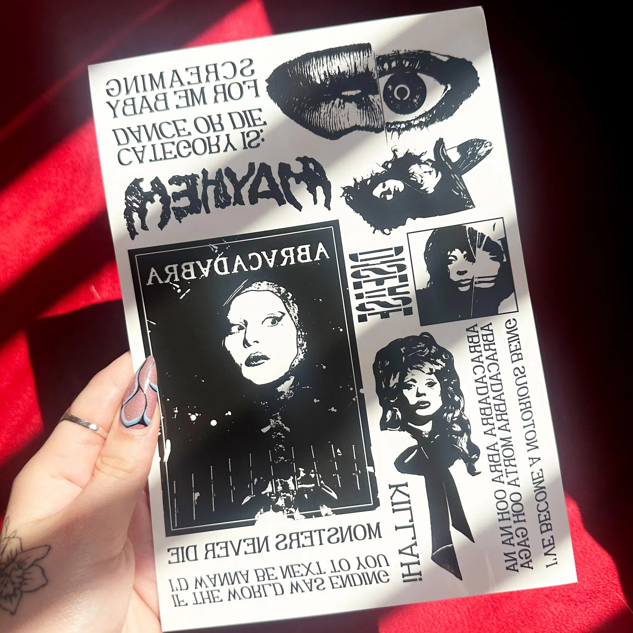 Lady Gaga Inspired Temporary Tattoos