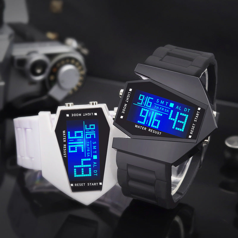 Creative Luminous Airplane Shape LED Watch