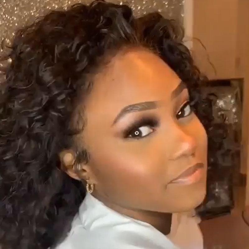 Luna Wig S06 Women Lace Front Afro Bob Curly for African American