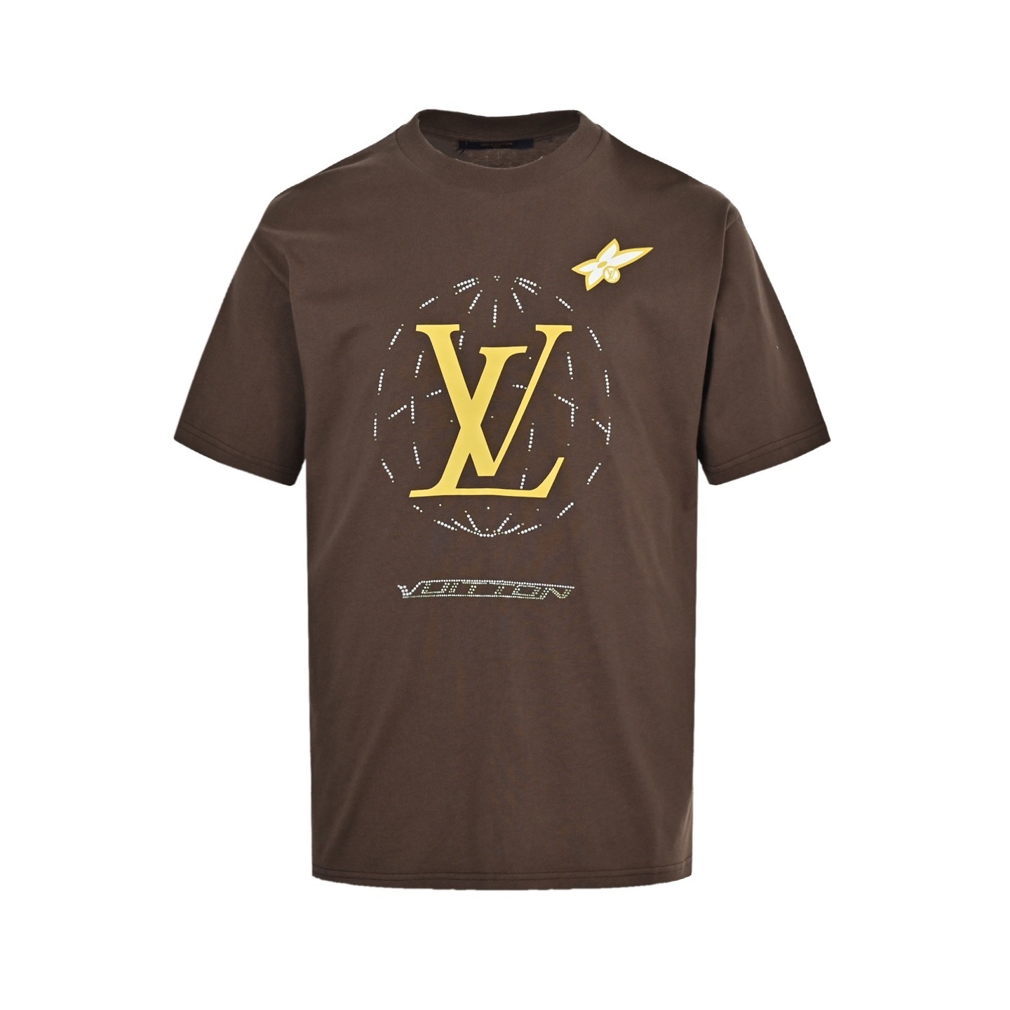 Louis Vuitton 25ss rhinestone short-sleeved shirt