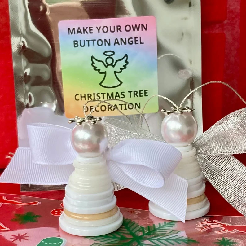 ANGEL Button Tree Decoration Craft Kits