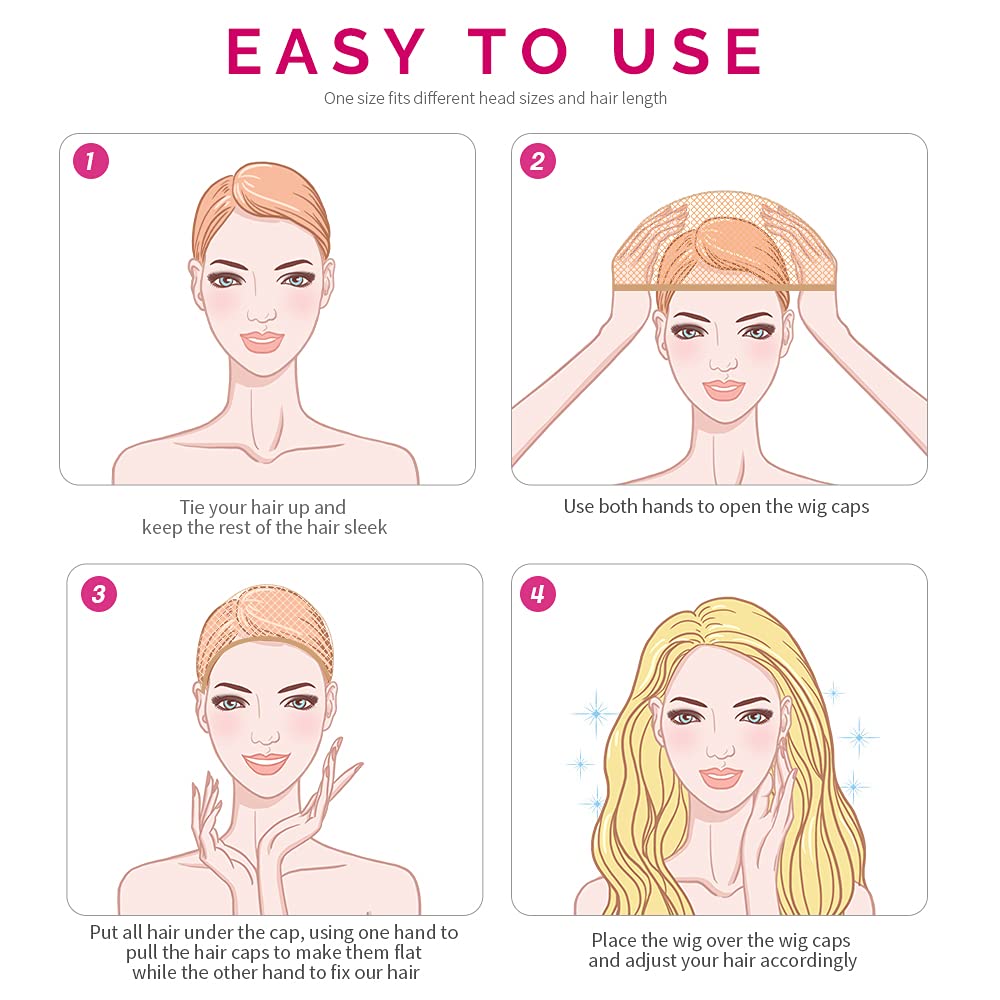 Smart Wig Cap 8PCS