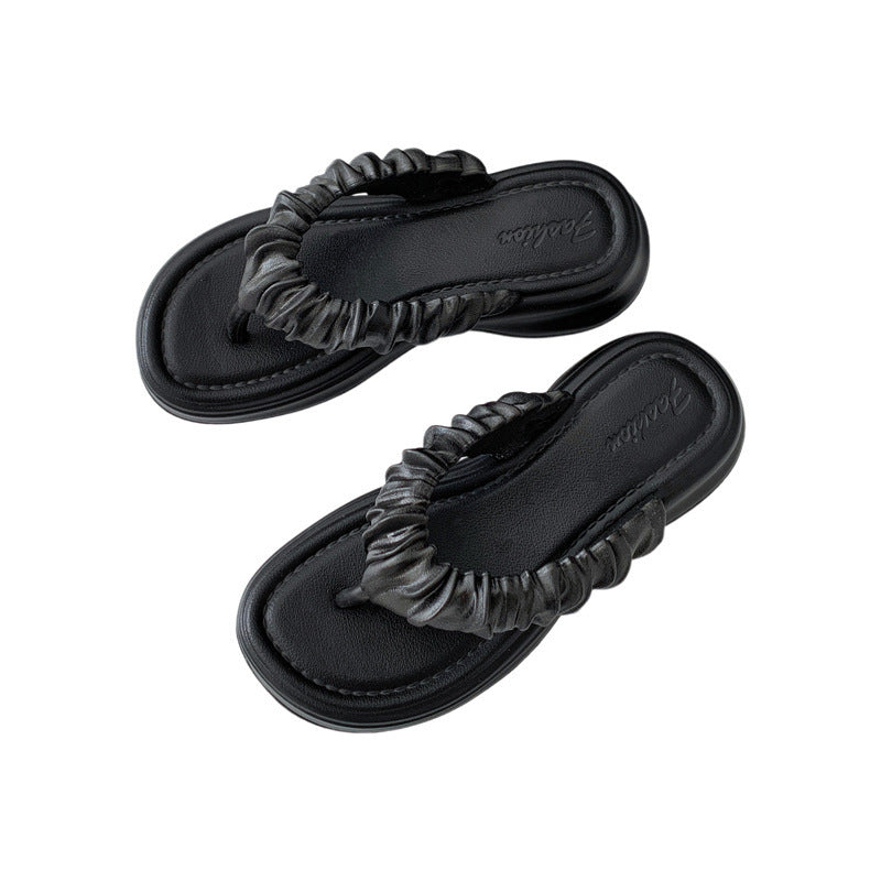 Couple Flip-flops Beach Seaside Plywood Cool Sandals