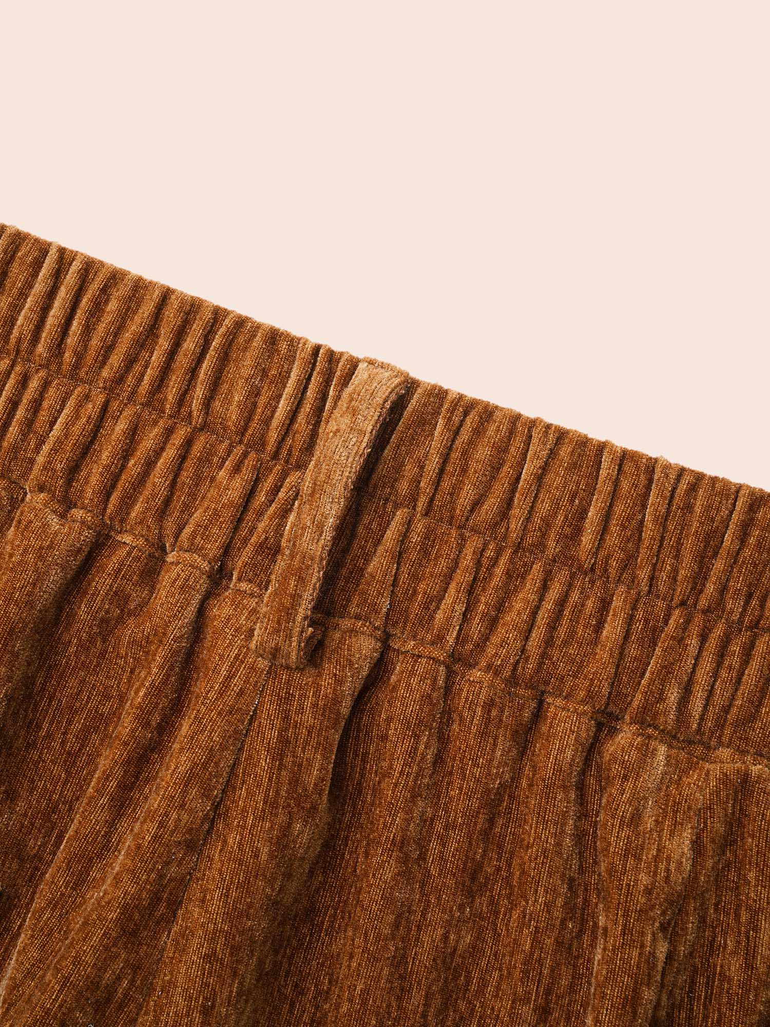 Mid Rise Button Up Straight Leg Pants