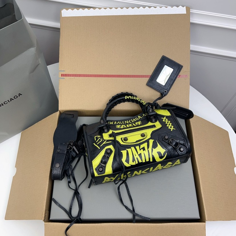 Balenciaga Mini City Graffiti Tote