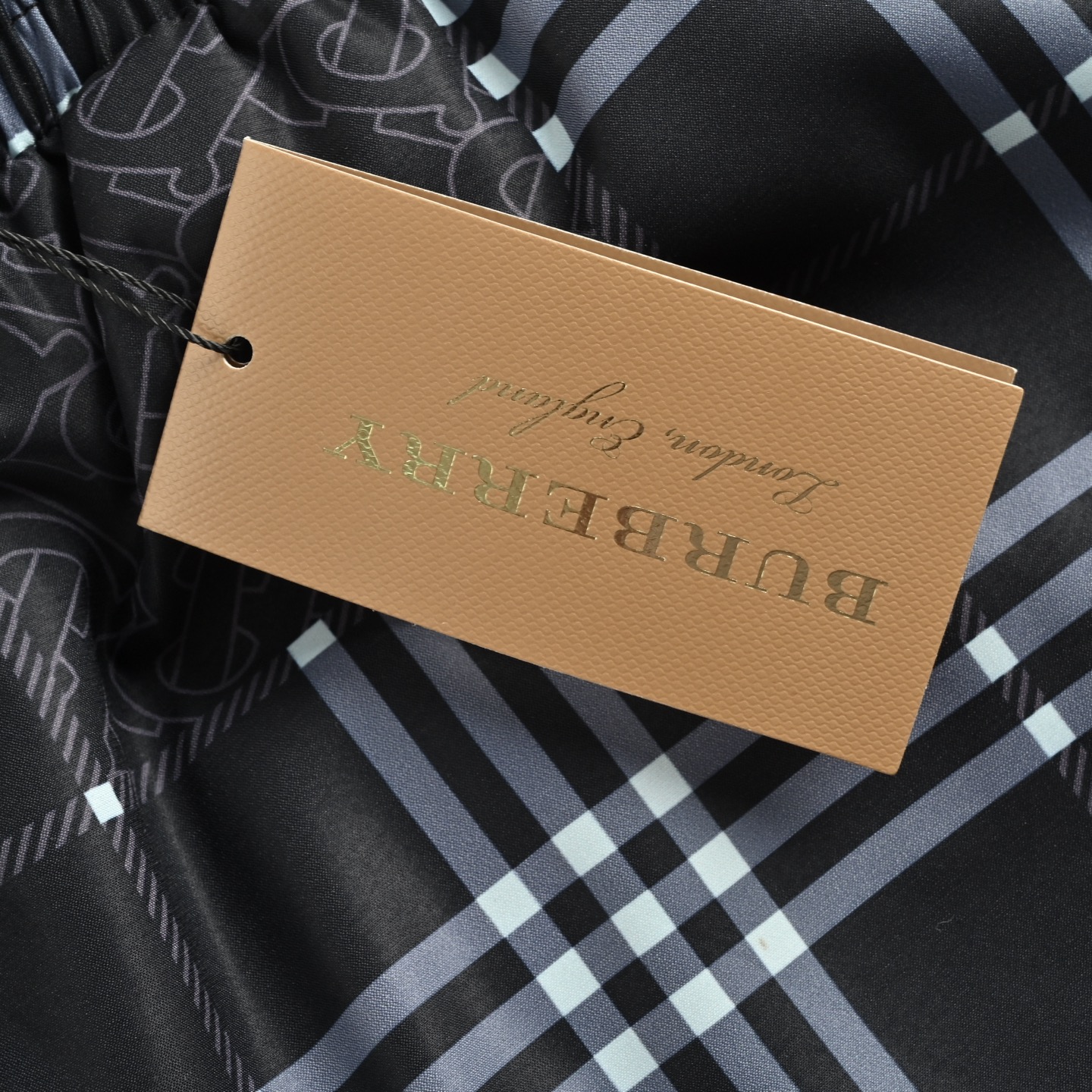 Burberry 25ss check print beach shorts
