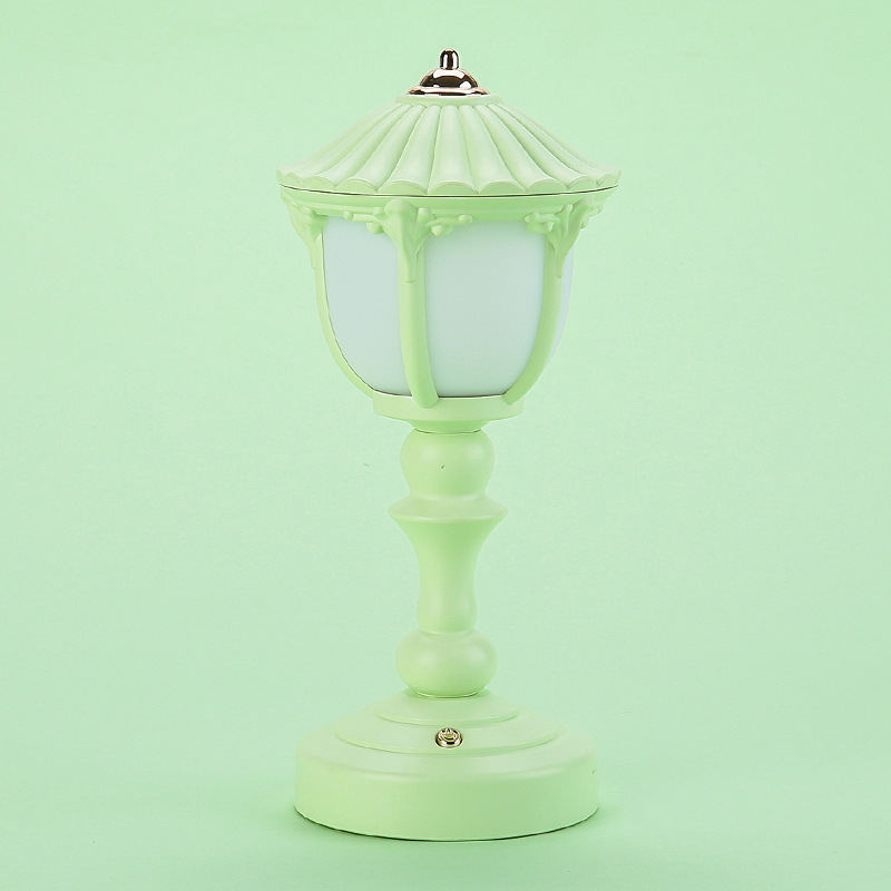 Retro Desk Night Light USB Charging Flicker Free Non-Glaring Illumination 3 Modes Table Lamp