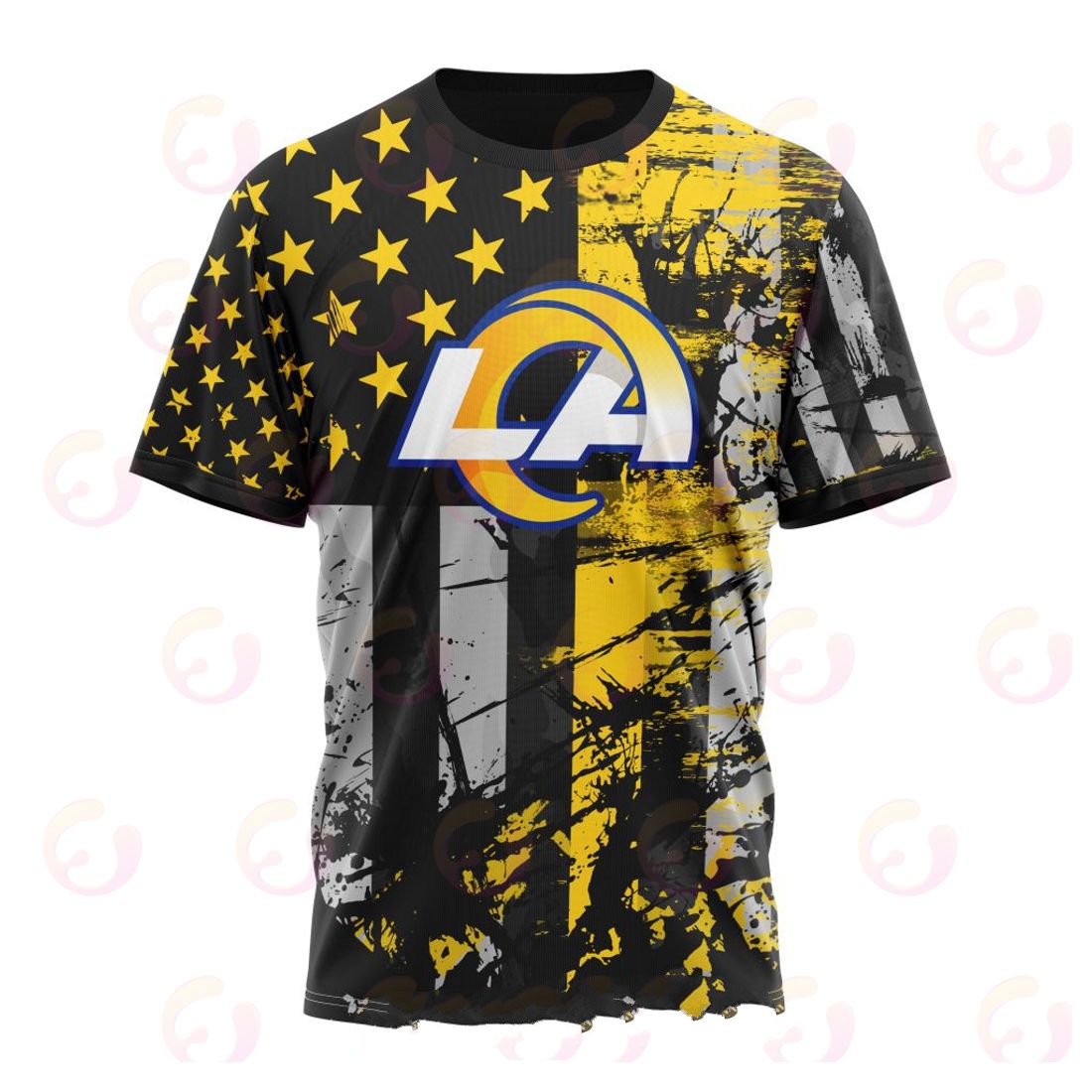 LOS ANGELES RAMS 3D HOODIE JERSEY FOR AMERICA