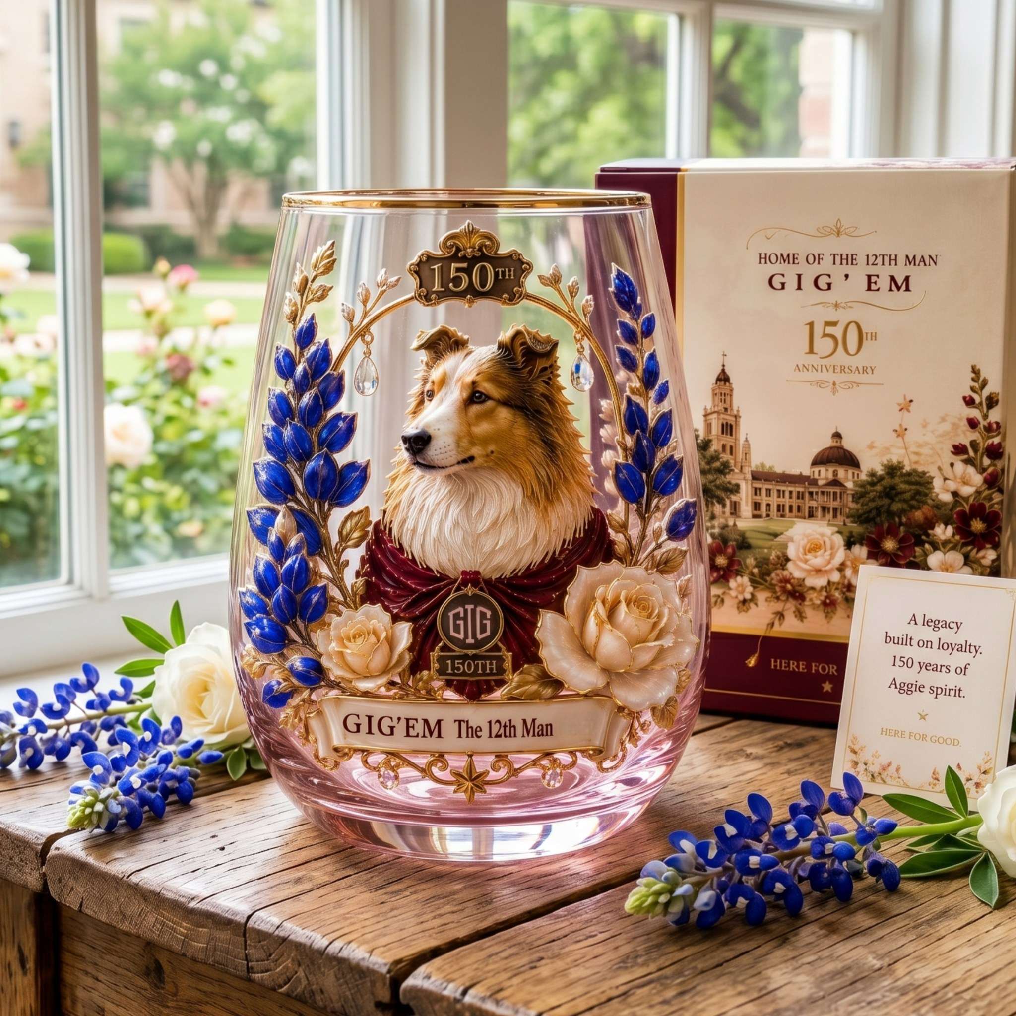 Texas ATM 150Th Anniversary Glass