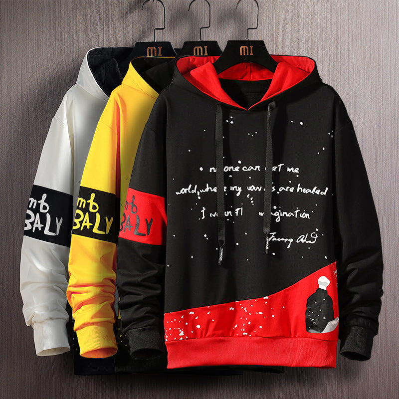 Loose Hooded Long Sleeve Sweater Men's Dress Men's Coat