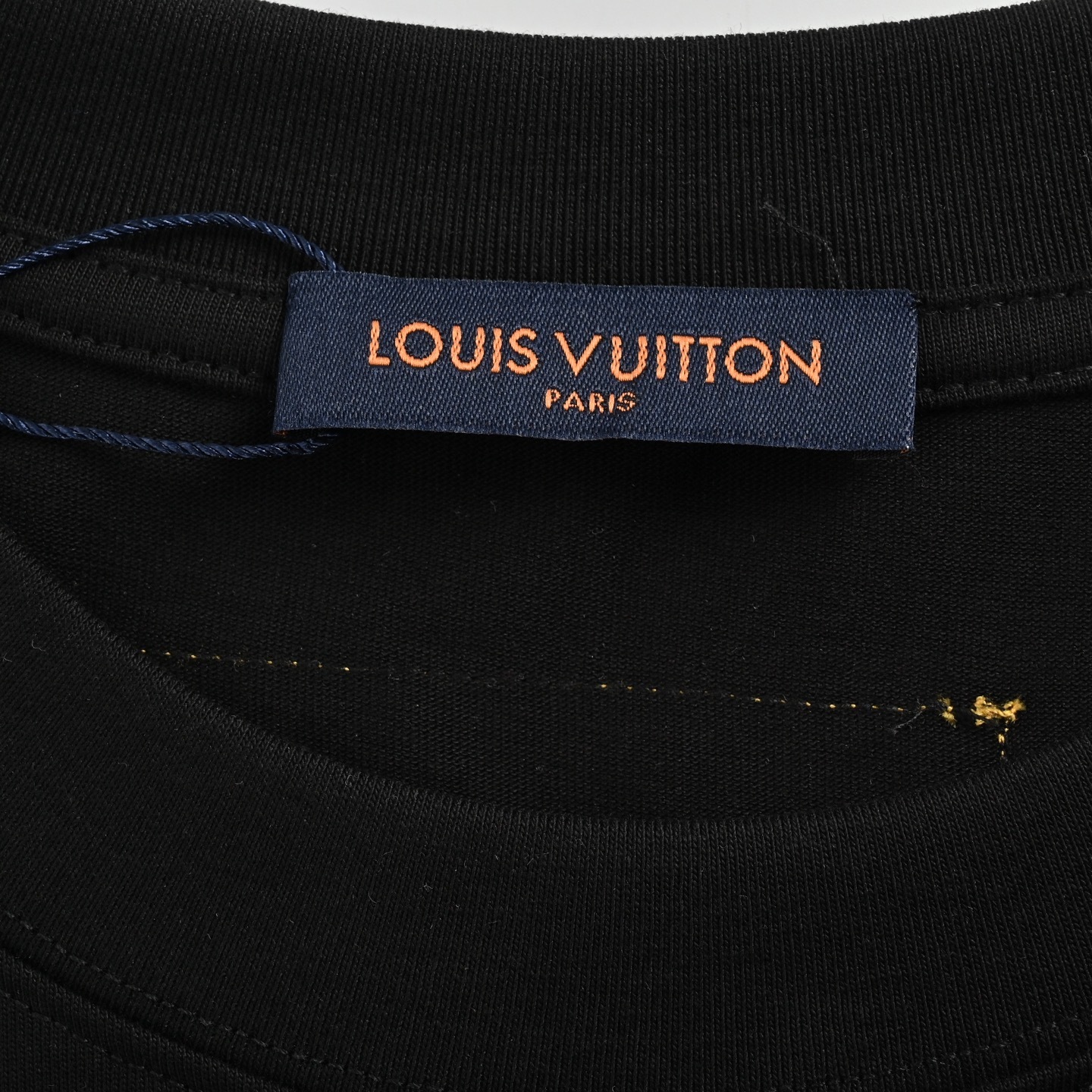Louis Vuitton 25ss 3D embroidered core-spun logo short-sleeved shirt