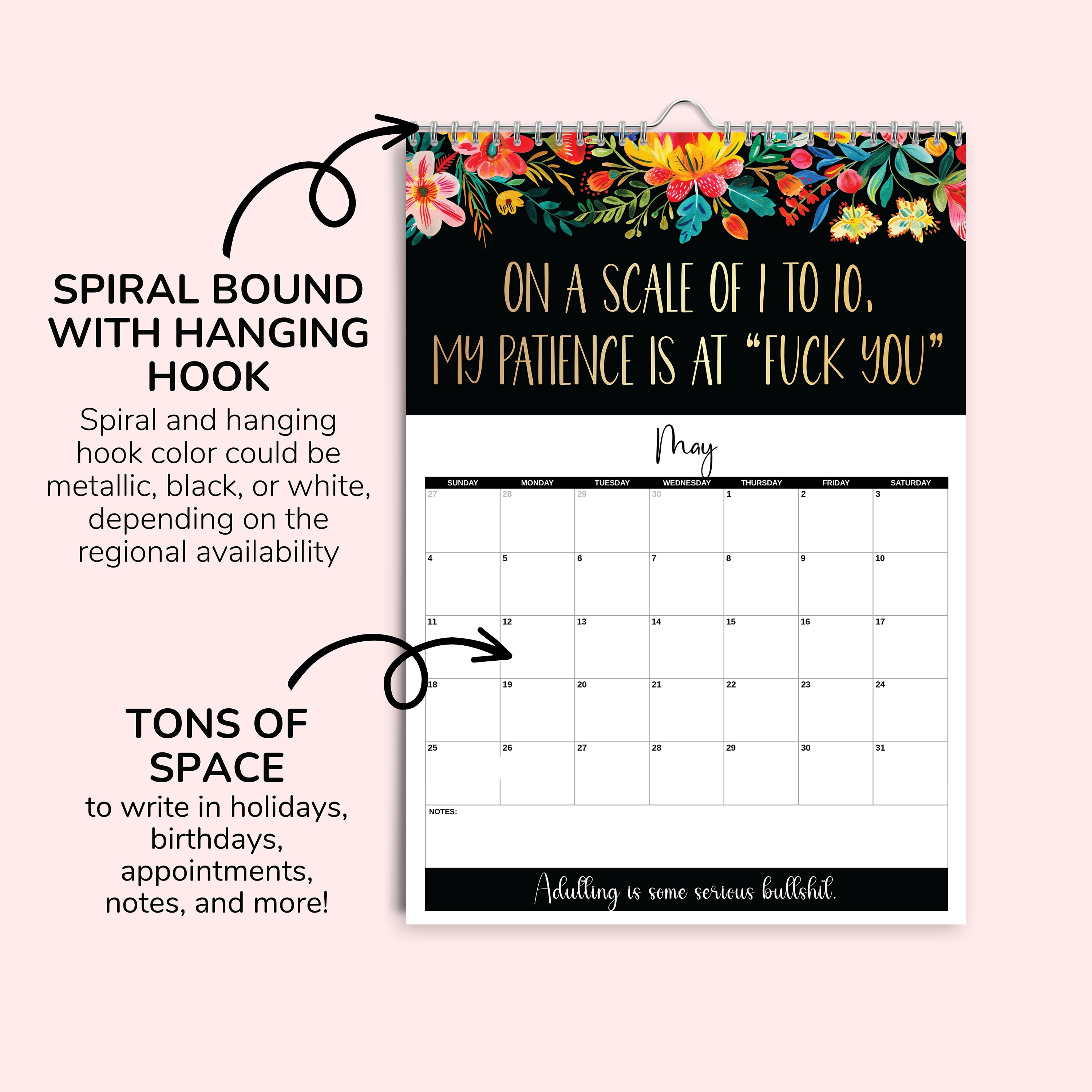 ON SALE🔥Fuck It: 2025 Calendar For Tired-Ass Women