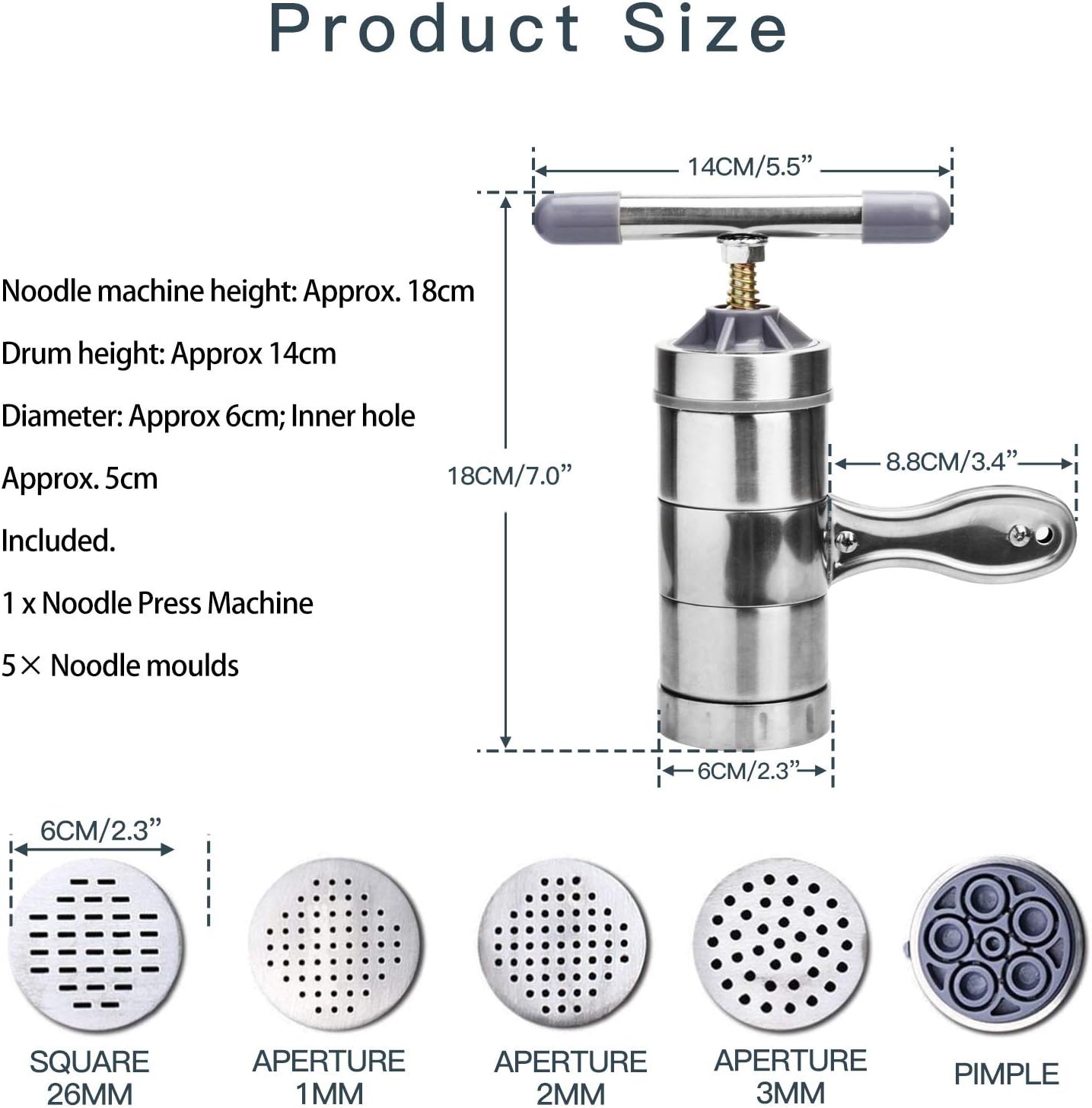 (🔥Last Day Promotion-SAVE 50% OFF)2023 New Stainless Steel Manual Pasta Maker-🔥BUY 2 GET 10% OFF & FREE SHIPPING