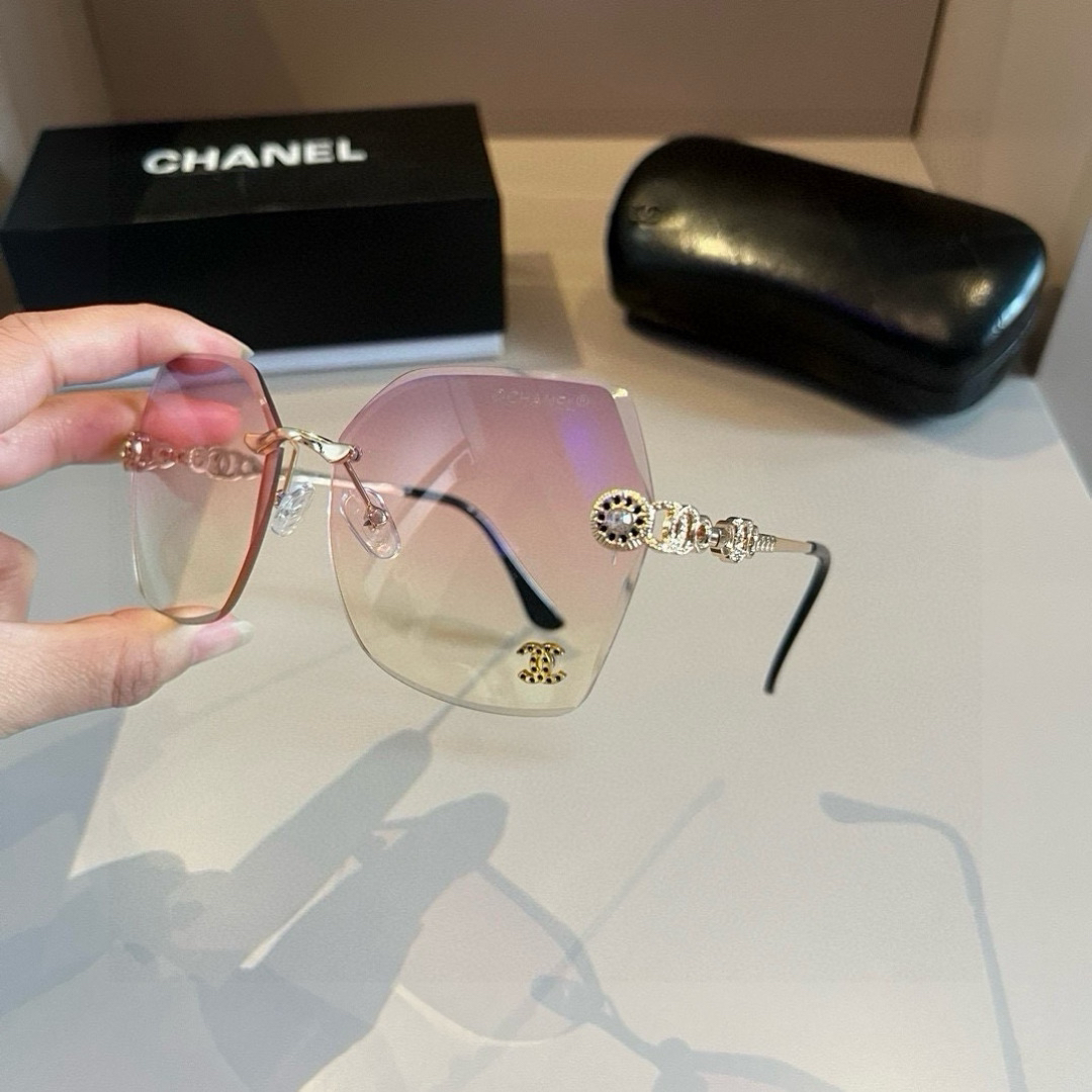 Chanel rimless sunglasses