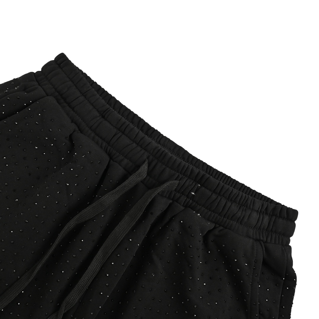 Balenciaga 24ss star-studded rhinestone shorts
