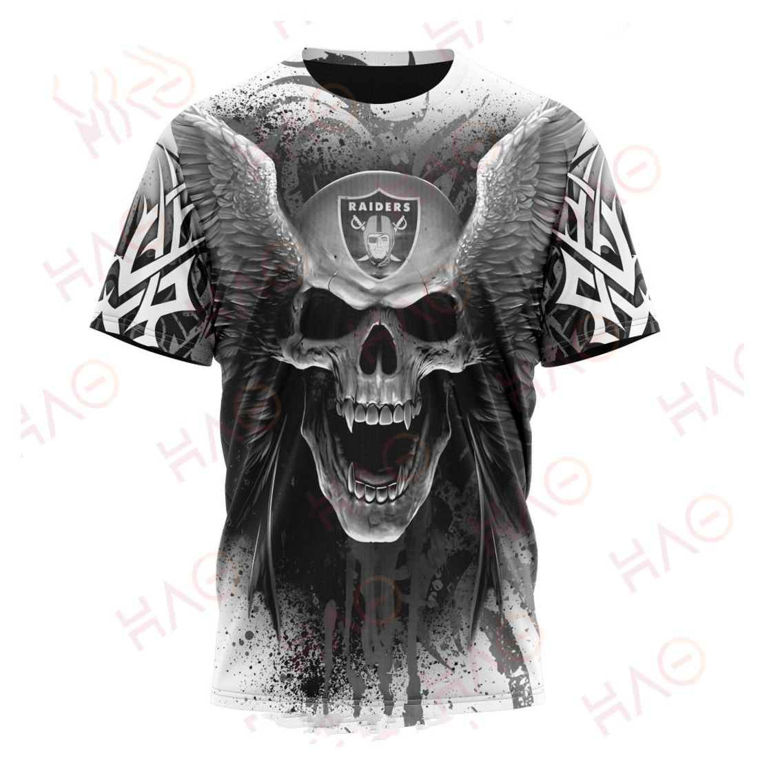 LAS VEGAS RAIDERS 3D HOODIE SKULL ART
