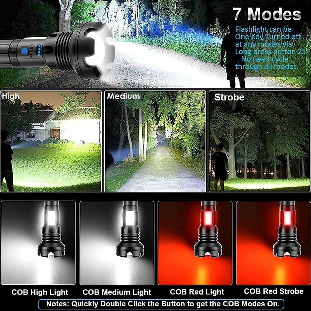 🎁Last Day Promotion- SAVE 70%🏠LED Rechargeable Tactical Laser Flashlight-Buy 2 Free VIP Shipping