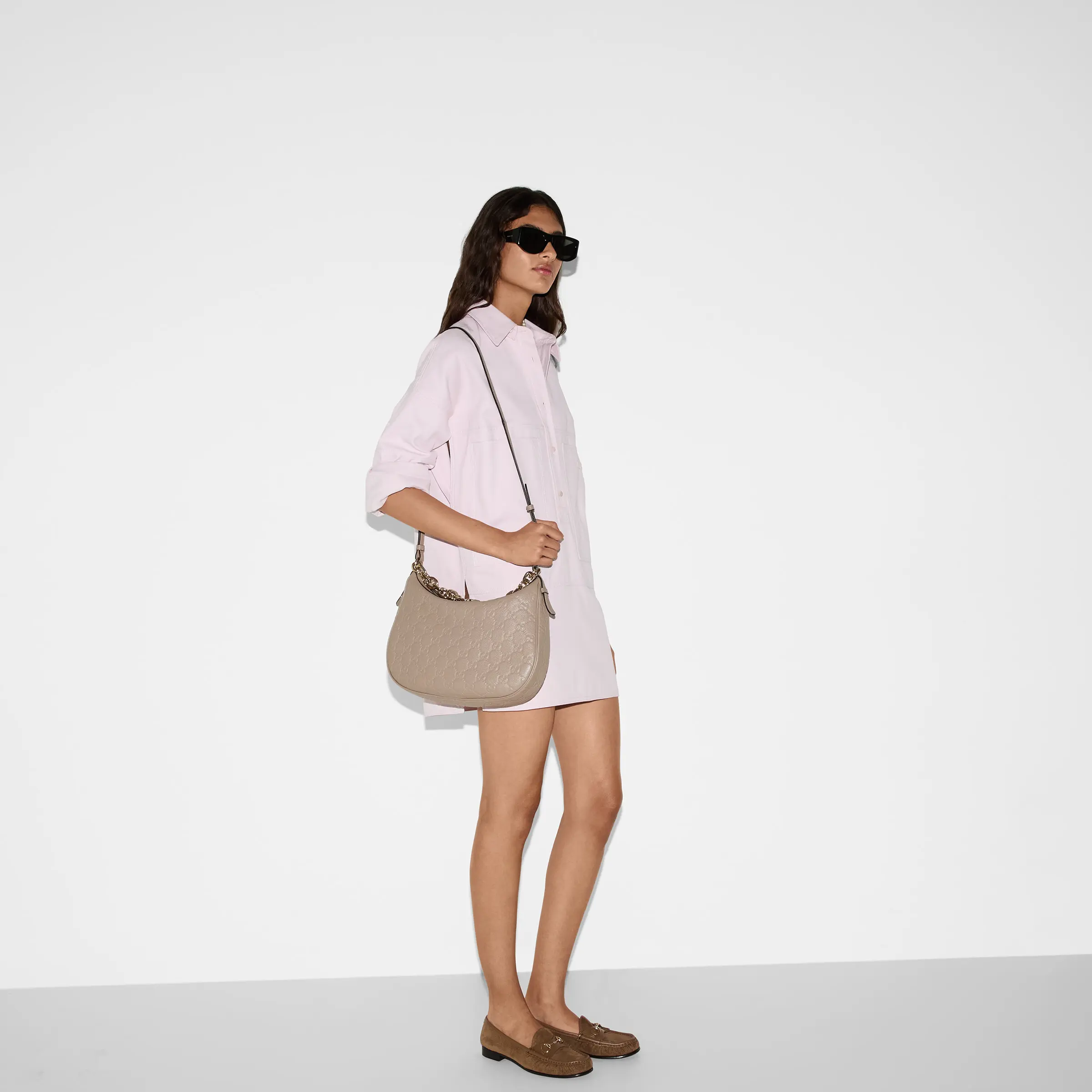 Gucci GG Emblem Large Shoulder Bag820453 AAEEM 1000