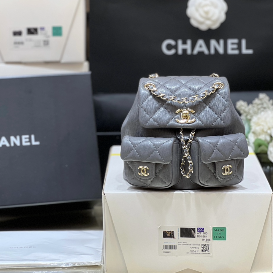 Chanel 24A duma double backpack 3787