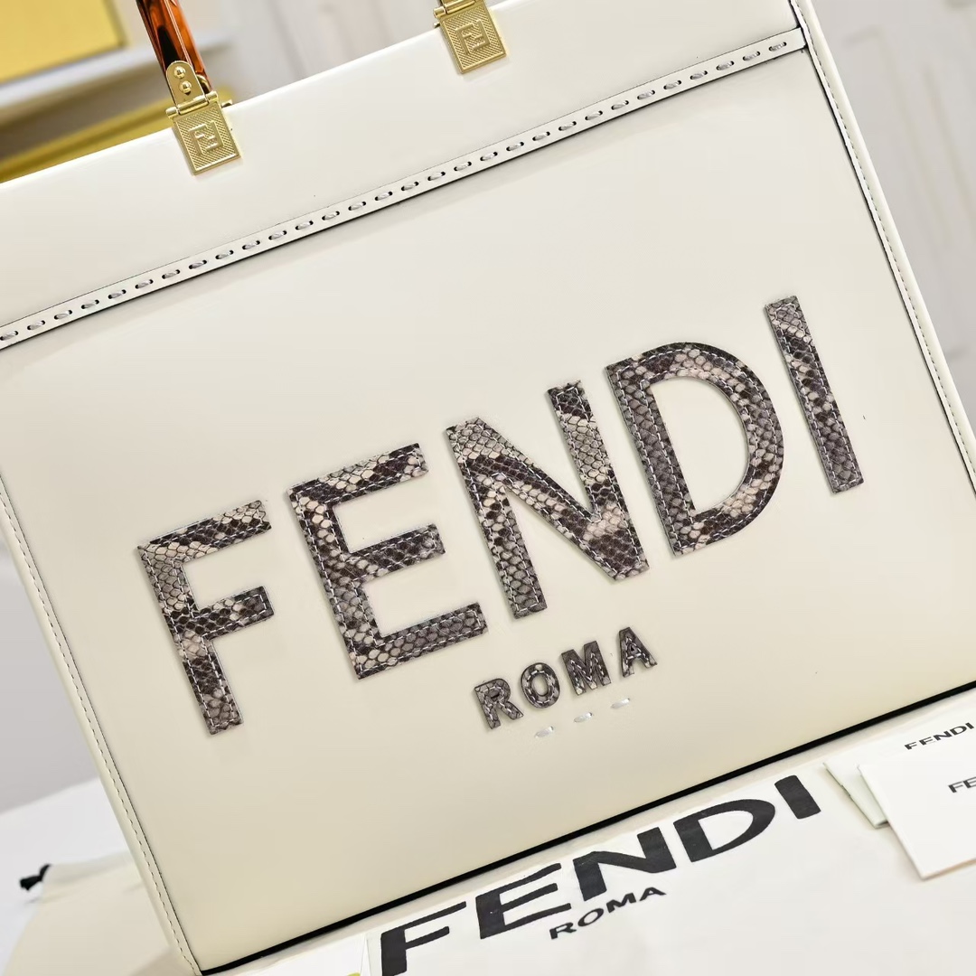 FENDI TOTE snake print tote bag 3363