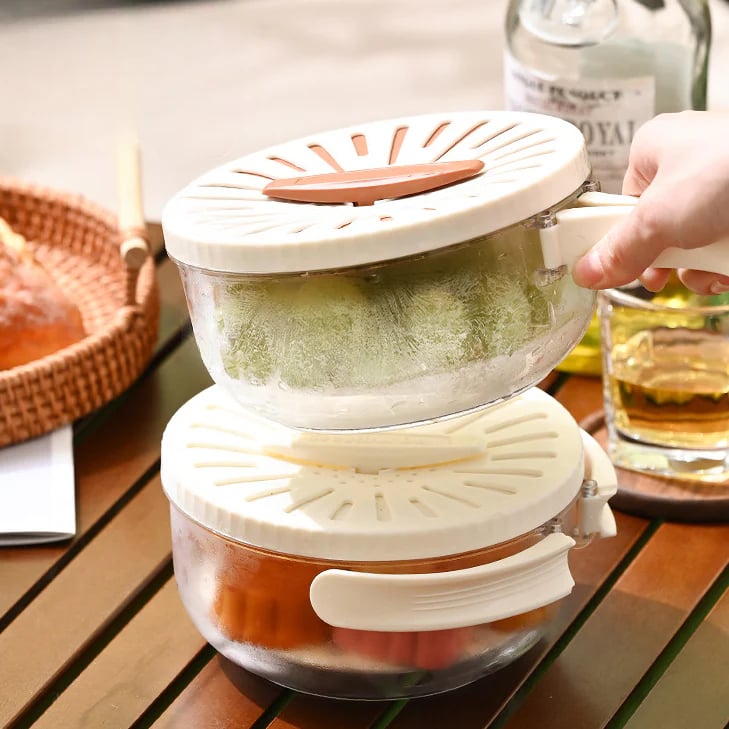 ✨Last Day Promotion 49% OFF✨2-in-1 Draining and Preservation Basket: Simplify Washing & Storing