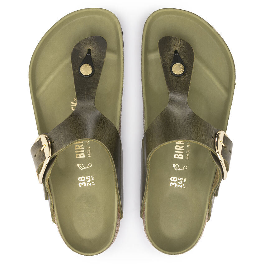 Gizeh Big Buckle Oiled Nubuck Leather B-55765