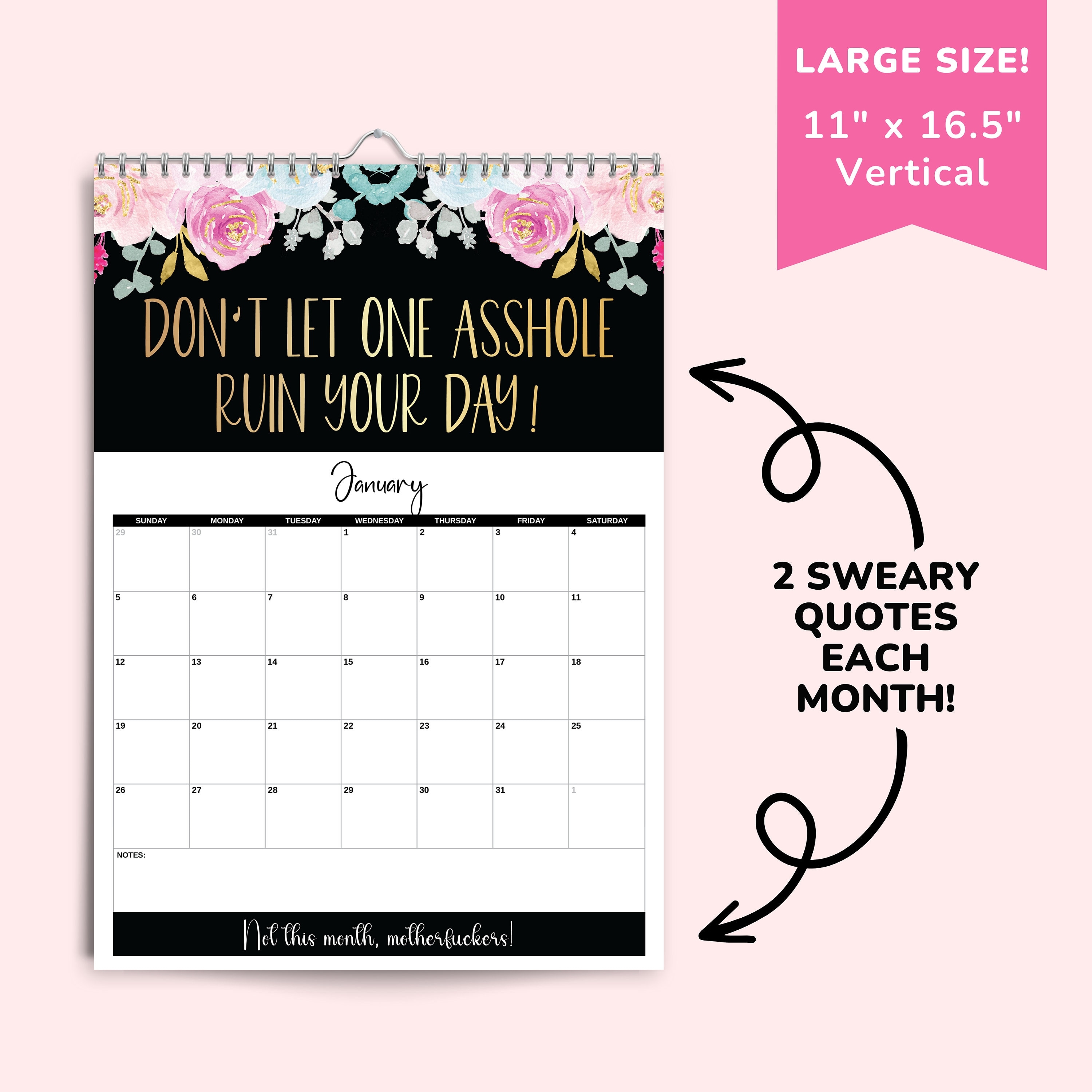 ON SALE🔥Fuck It: 2025 Calendar For Tired-Ass Women