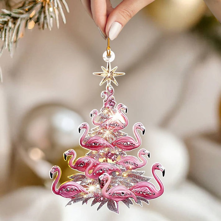 Flamingo Christmas Ornaments