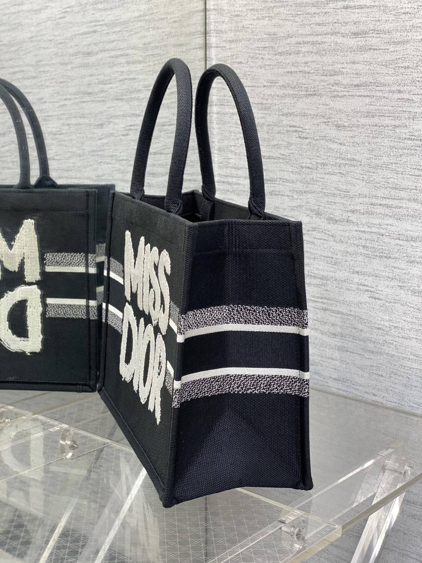 Dior Miss Embroidered Tote Shopping Bag