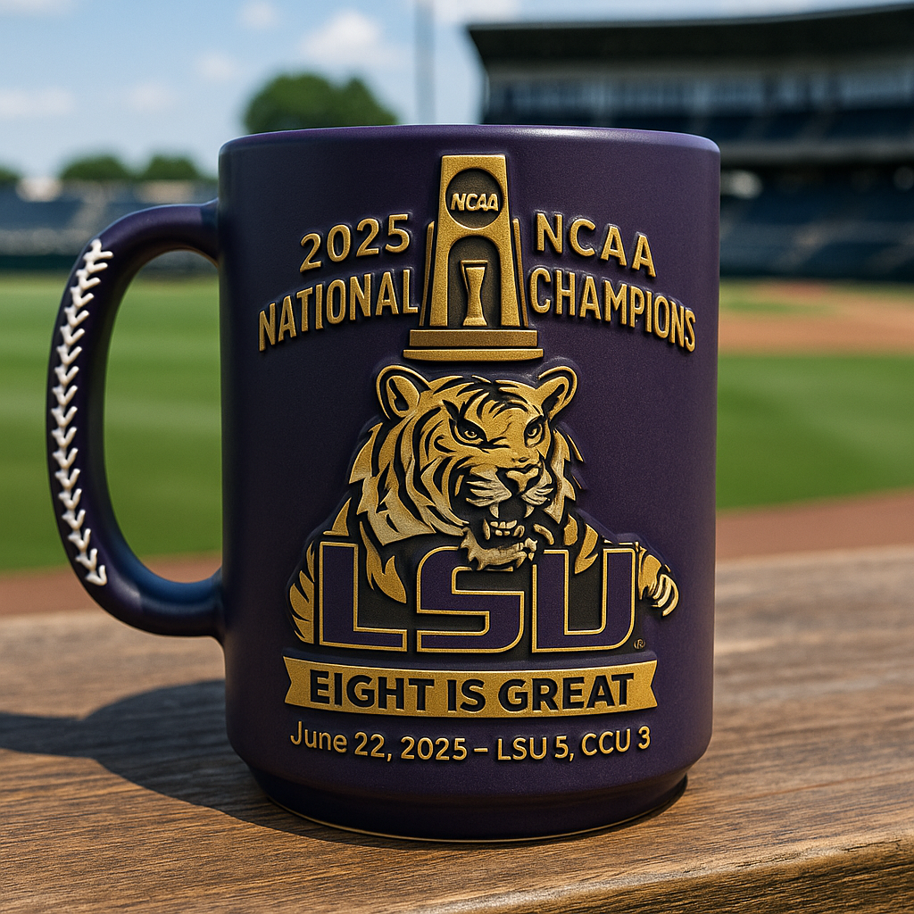 LSU 2025 NCAA MCWS Champion Mug